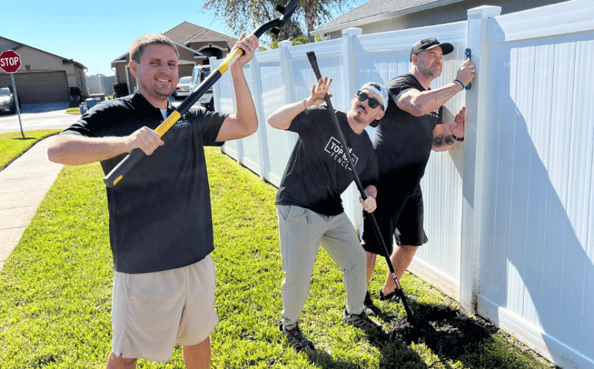 Top Rail Fence helps Tampa after Hurricane
