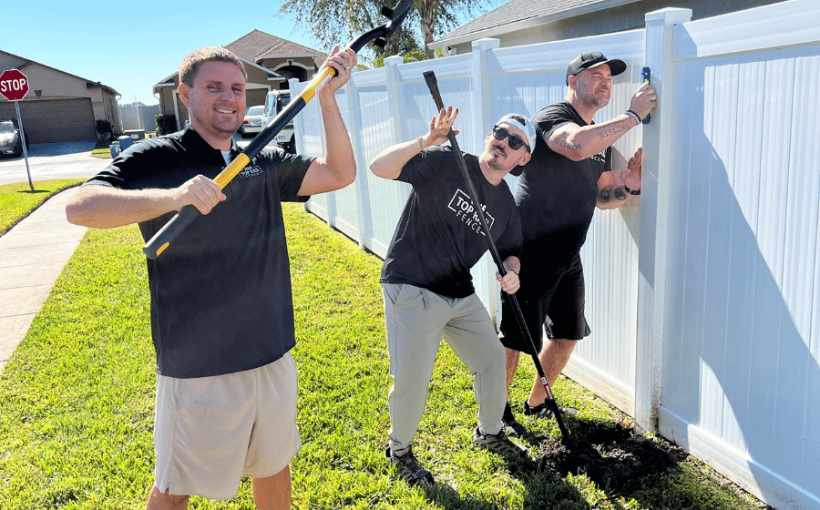 Top Rail Fence helps Tampa after Hurricane