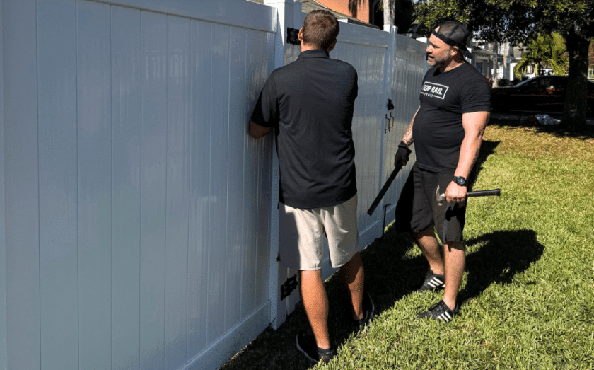 Top Rail Fence helps Tampa after hurricanes