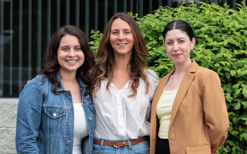 sugaringLA franchise business owner Destinee Enomoto; founder and CEO Danielle Correia; and Jamie Gilbert, VP of Operations and Marketing