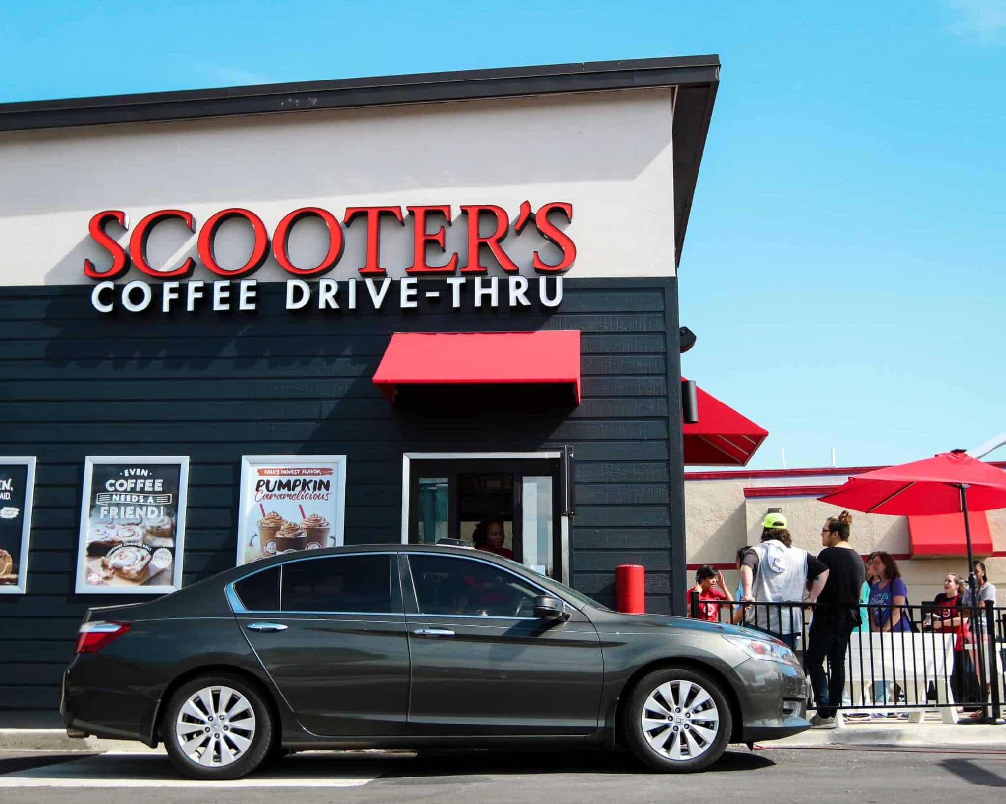 Exterior of a Scooter's Coffee franchise business location