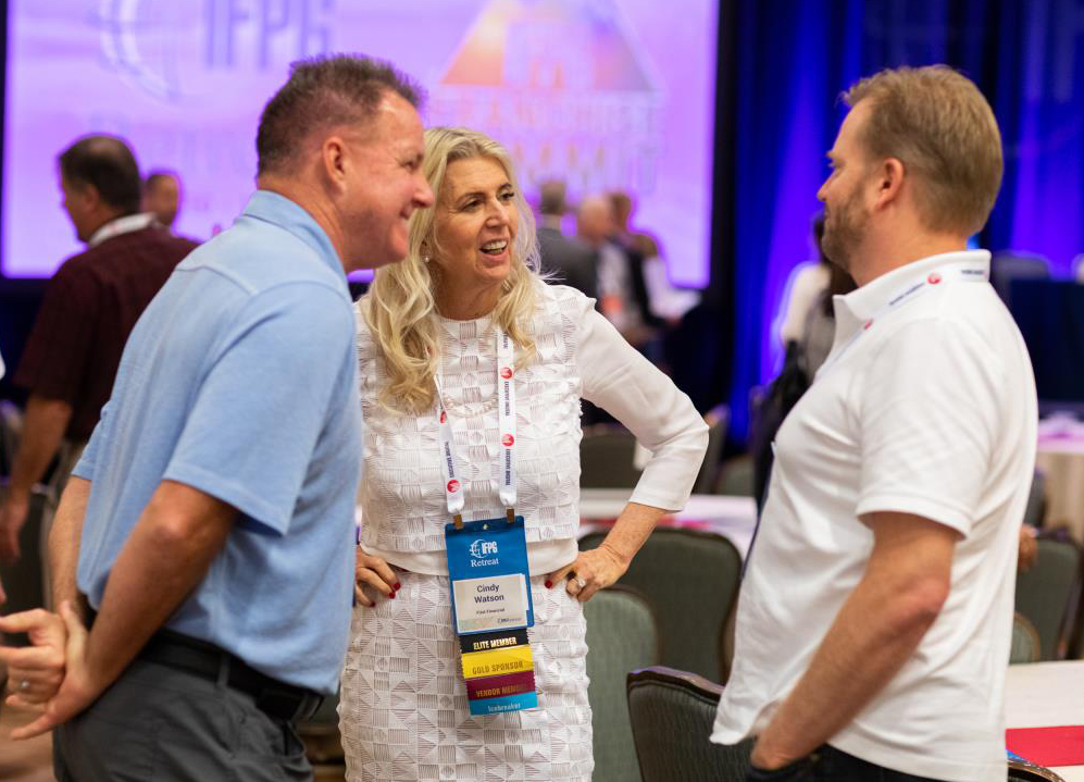 First Financial CEO Lucinda “Cindy” Watson at a franchising event