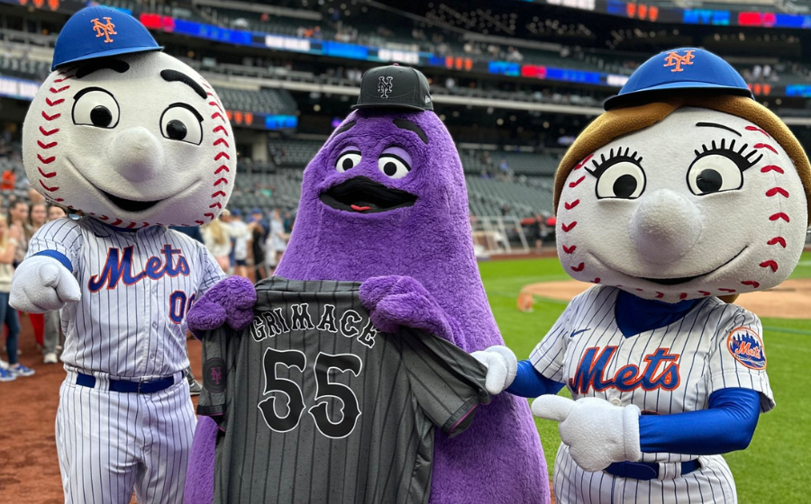 Is the Mets’ Lucky Charm a Pudgy, Purple Fast-Food Mascot?