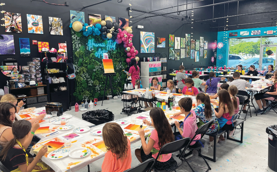 Hawaii Fluid Art Franchise Opportunity OPTION 1