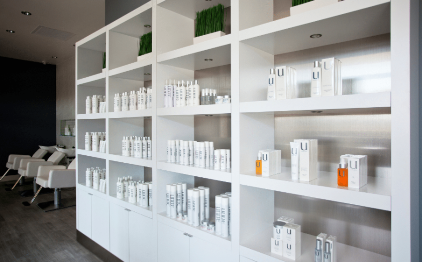 Interior of Blow Dry Bar franchise