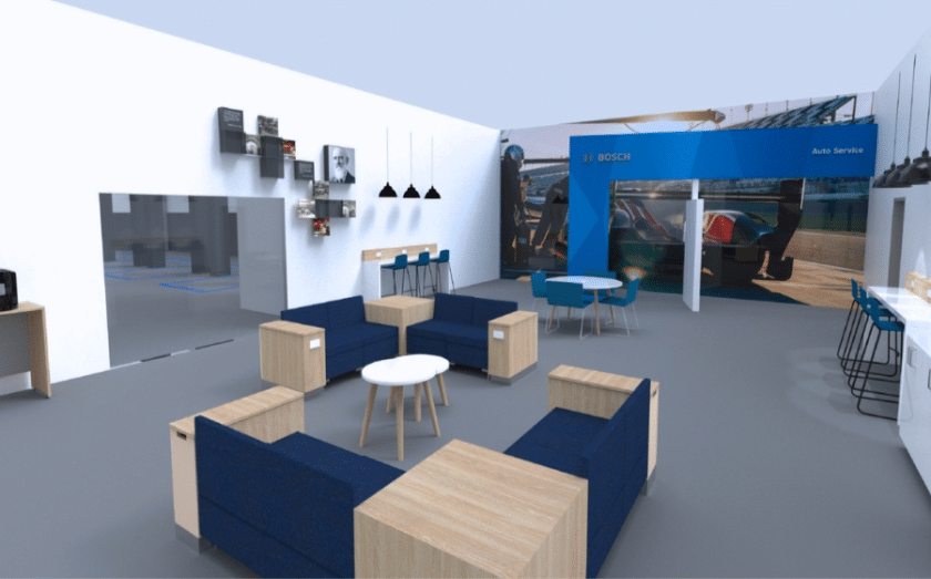Interior of Bosh Auto Service Franchise