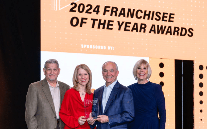 Thomas Keller, Marsha Keller and Laura Eads, IFA 2024 franchisee of the year