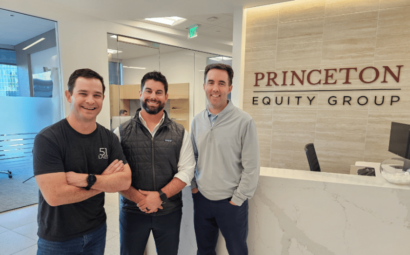 51 Vets Founder Jordan Selleck, David Grenier and Princeton Equity Group Co-Founder Doug Kennealey