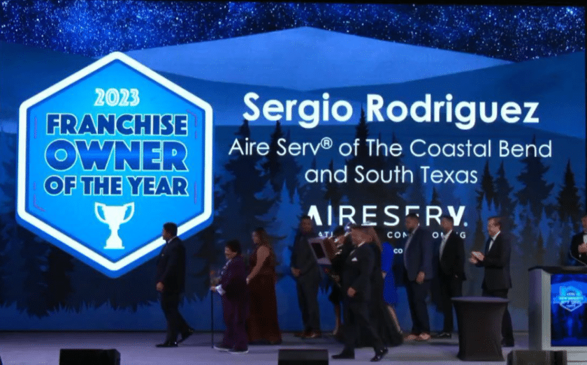 Sergio Rodriguez wins 2023 Aire Serv Franchisee of the Year