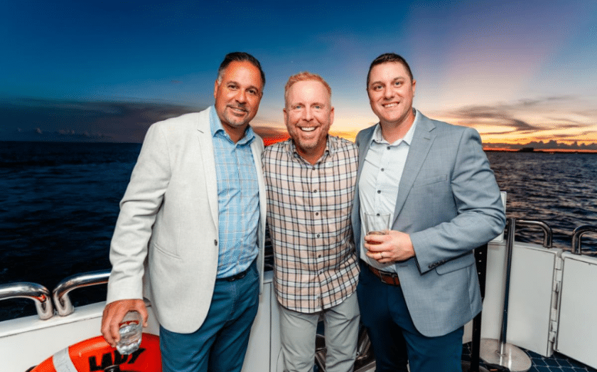 IFPG Founder and CEO Don Daszkowski; President Red Boswell; and COO Matt Otskey