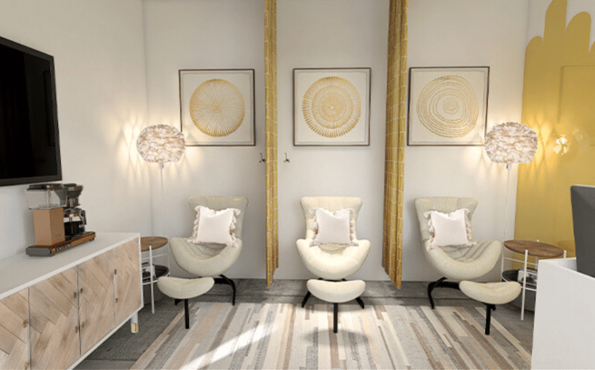Interior of an IV Hub franchise opportunity