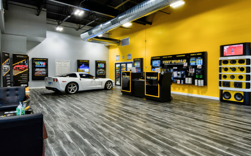 Interior of Tint World franchise OPTION 1