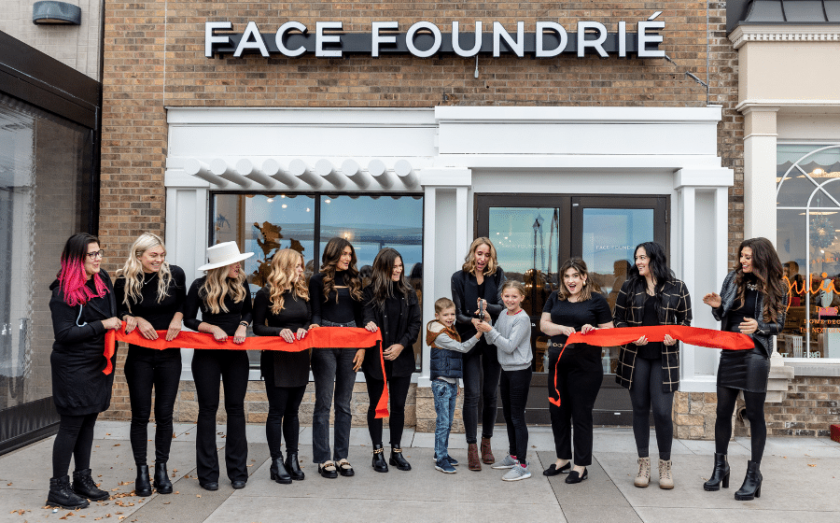 Michele Henry and Genna Bohlman's grand opening - FACE FOUNDRIE franchise