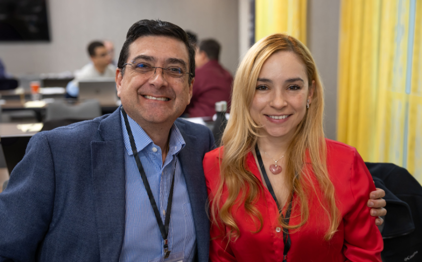 Erika Giraldo and her business partner, ameriCARE franchise