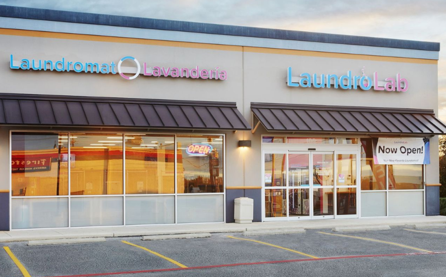 Exterior of a LaundroLab franchise