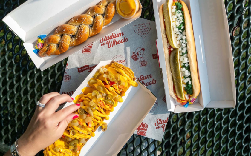 Food from Stadium on Wheels franchise business