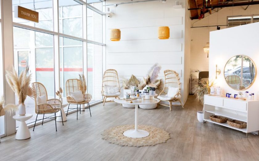 Interior of a FACE FOUNDRIE franchise Location FINAL