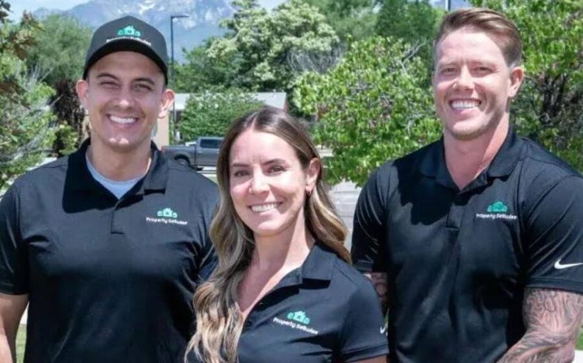 Brenon Bollwinkel, CDO; Brandy Hoffman, COO and Bryan Martineau, founder and CEO of Property Sellwise