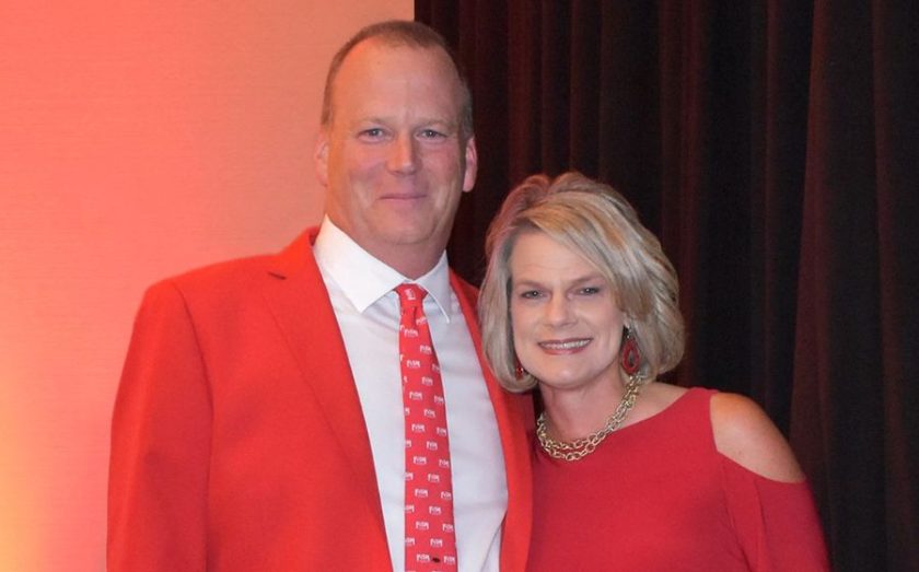 Randy Cross and his wife, Betsy, at FISH franchise's annual convention