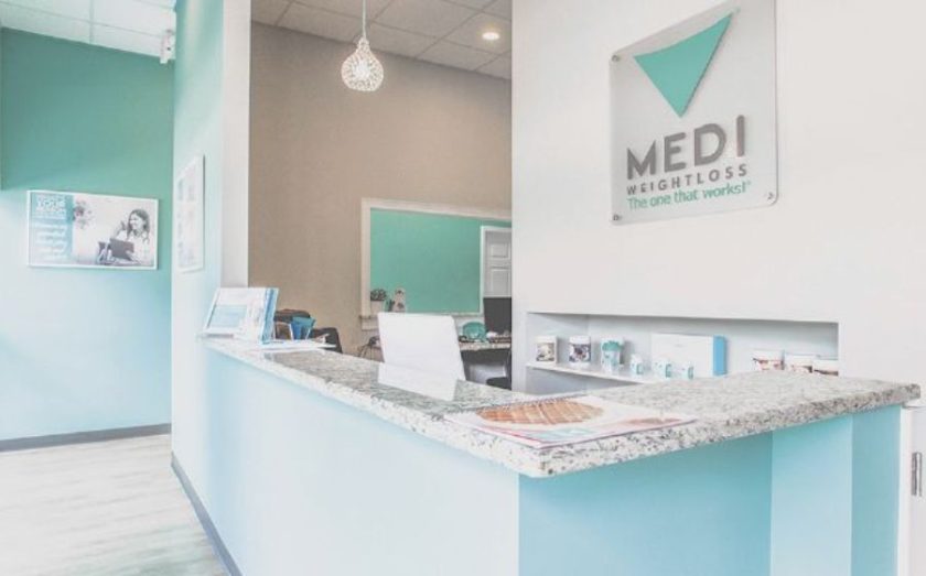 Interior of a Medi-Weightlosss franchise