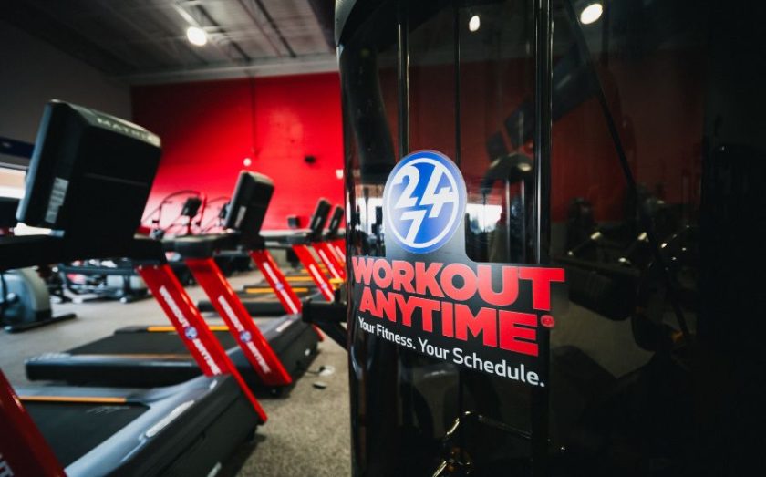 interior of a Workout Anytime franchise