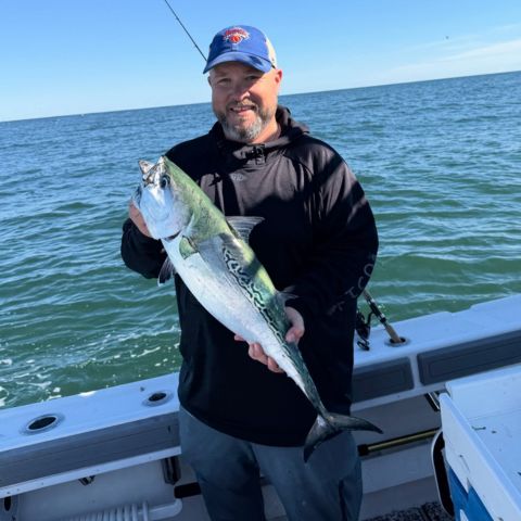 Fibrenew franchise owner RJ Hogan on a boat