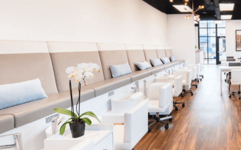 Waiting area of Frenchies franchise location
