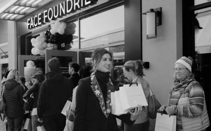 Michele Henry with California based FACE FOUNDRIE franchise owners SCALED
