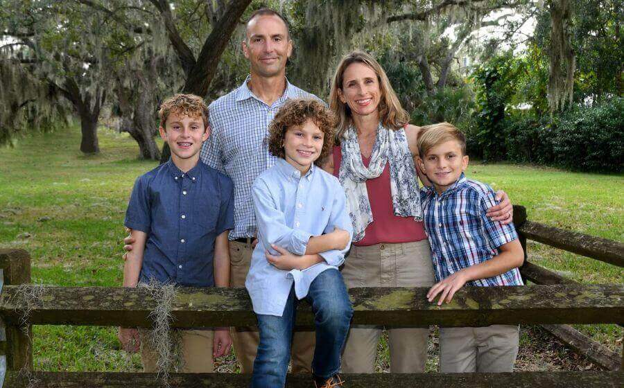 Seniors Helping Seniors franchise owner Andy Malivuk with his family