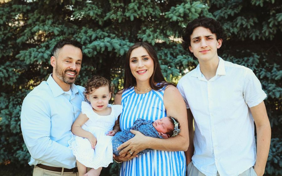 Creative Kids Movement Network franchisee Marissa Chimento and her family