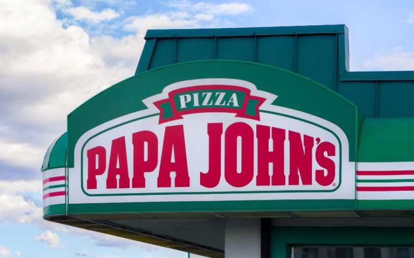Exterior of a Papa Johns franchise