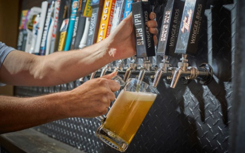 Wingers Alehouse franchise beer wall FINAL