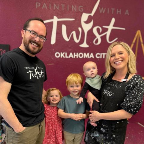 Painting with a Twist - Franchisees with family