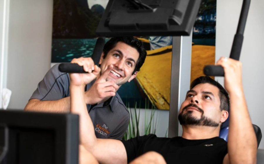 The Exercise Coach Provides Short Workouts for Older Adults