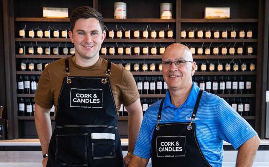 Father-Son Teams Brings Experience to Cork & Candles