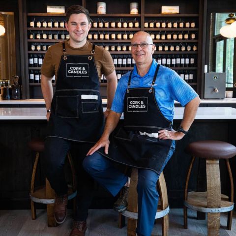 Kenny and Dave Straub, Candles & Cork franchise founders