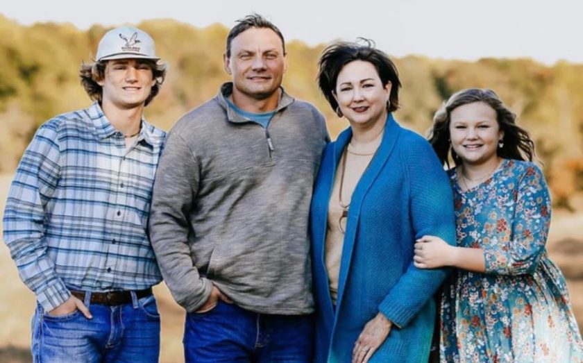 US Lawns franchise owner Jason Wix and his family