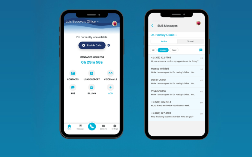 ASC's new app - 2 phones