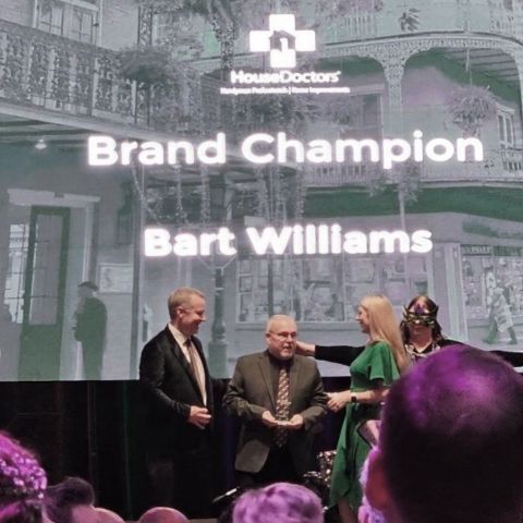 House Doctors franchisee Bart Williams was honored for his work by Premium Service Brands