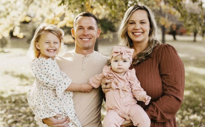 College HUNKS franchise owner Tom Hughes with family