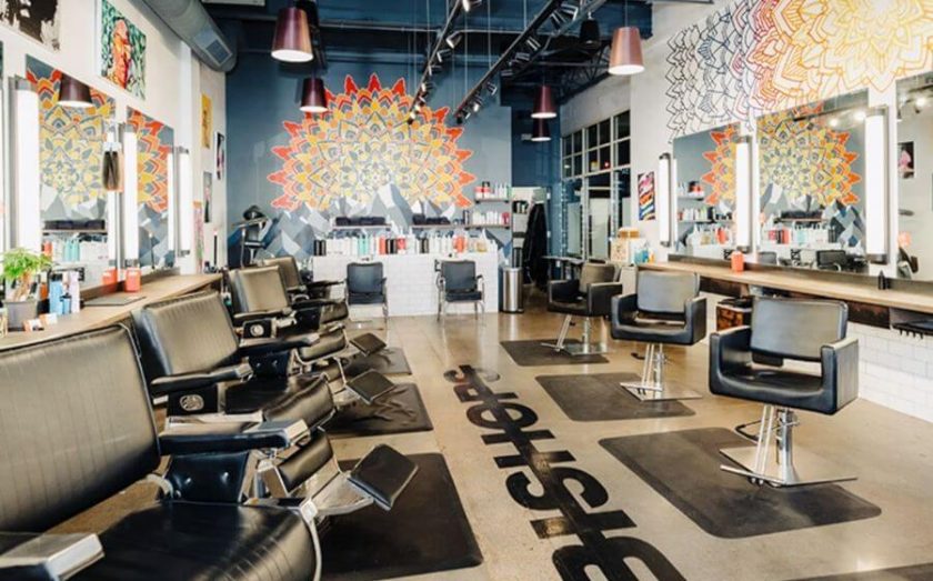 Interior of a Bishops Cuts/Color franchise