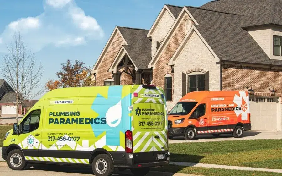 Plumbing + Heating Paramedics and Heating + Air Paramedics trucks FINAL