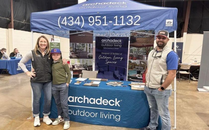 Archadeck franchise owner Ben Floyd and family