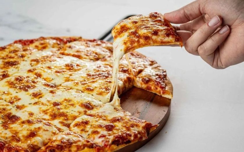 Pie from Rosati's Pizza franchise