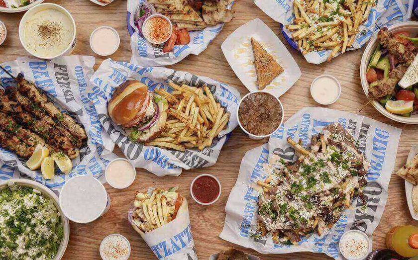 Food options from Nick the Greek franchise