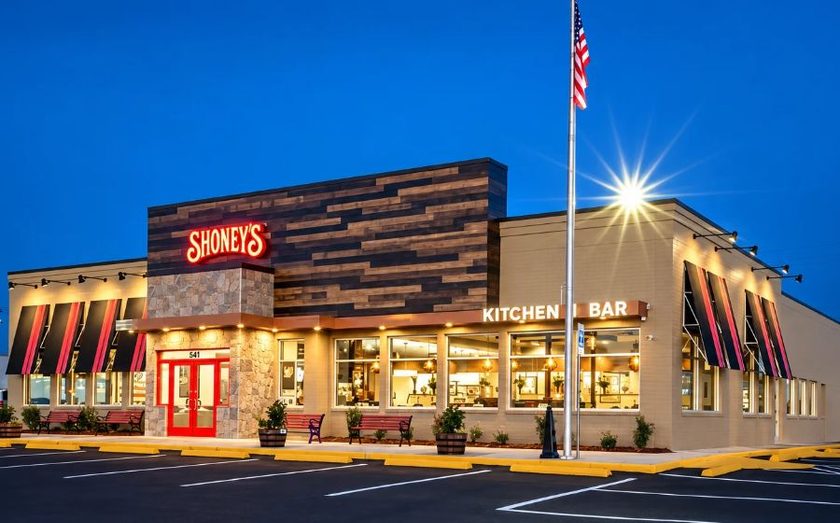Exterior of a Shoney's franchise location
